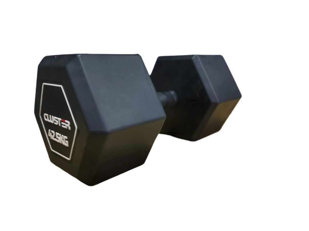 Cluster HEX Dumbbell 2.0 - Rubber Handle (42.5KG)