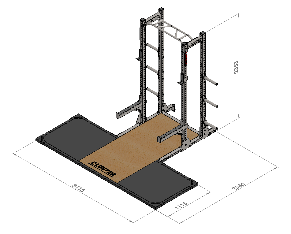 Cluster Elite Combination Half Power Rack